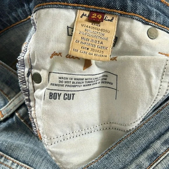7 For All Mankind Boy Cut Jeans - Picture 5 of 6